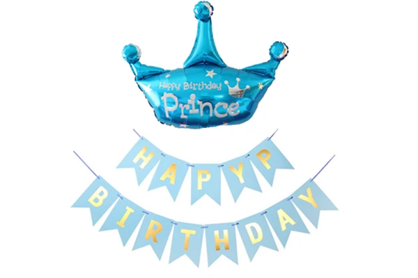 Cartoon hat Flag Pull BABY Party Decoration Fishtail Paper Lettering Banner Birthday Boy Girl With Creative Banners hat - Цвет: 1