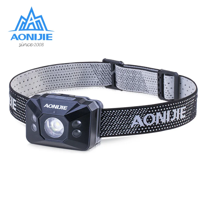 

AONJIE E4082 Waterproof Adjustable Sensitive LED Headlight Headlamp Flashlight Light For Running Fishing Camping Hiking Cycling