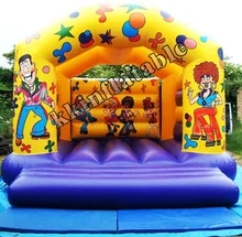 Inflatable Bouncer With Double Lane Slide_Dry/ Wet Slide (Inflatable Slide)