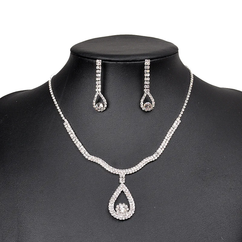 Jewelry & Accessories,Fashion Jewelry Sets. Bridal jewelry, Zircon necklace earrings set Jewelry & Accessories,Fashion Jewelry Sets. Bridal jewelry, Zircon necklace earrings set