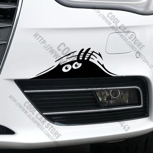 12 Pieces Funny Peeking Monster Car Stickers Styling For Ford Focus Cruze Rio Skoda Octavia MAZDA CX-5 | Автомобили и мотоциклы