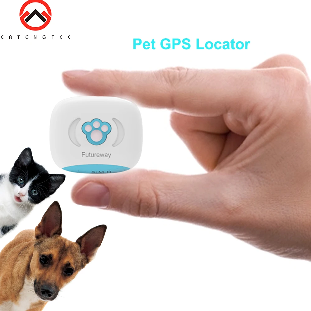 Waterproof IP67 FP03 MiNi Pet GPS Tracker Dog Cats Smart GPS Locator AGPS LBS Tracking Device