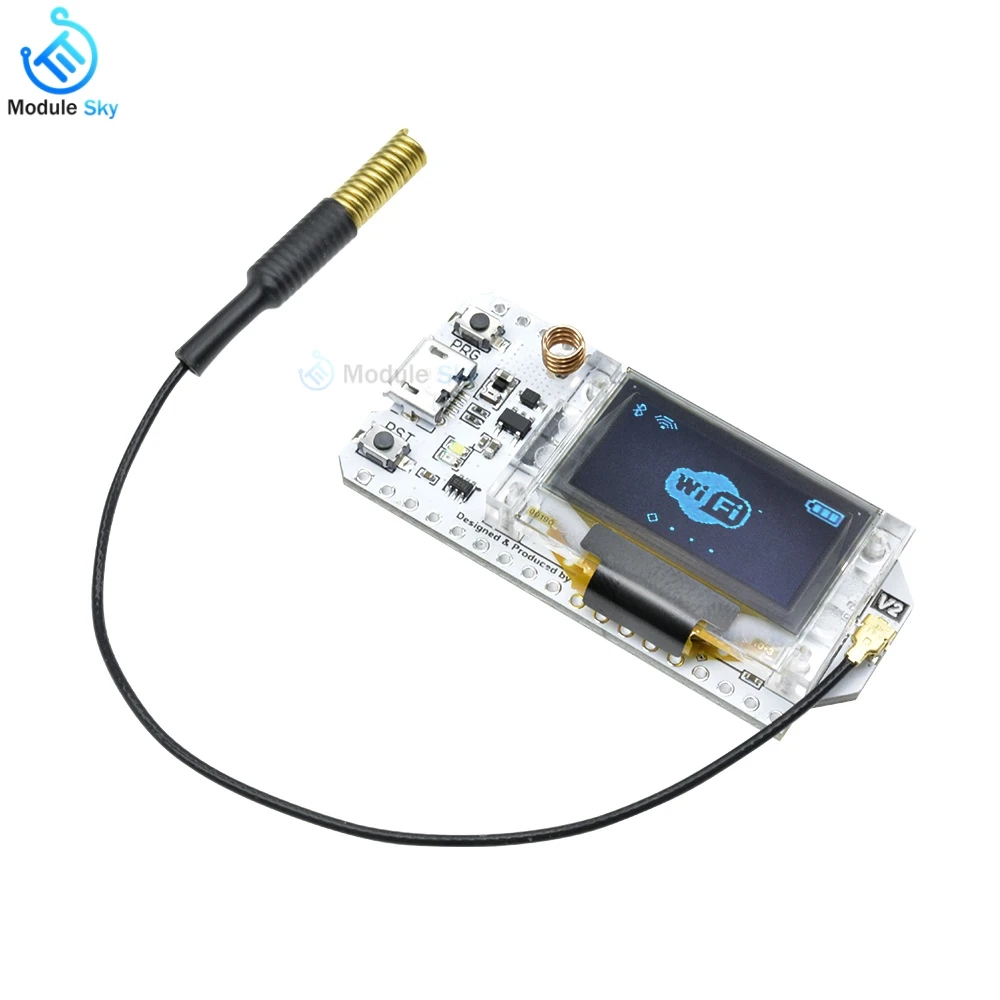 

SX1278 LoRa ESP32 0.96 inch OLED Display Bluetooth WIFI Lora Kit 32 Module Internet Development Board 433MHz-470MHz for Arduino