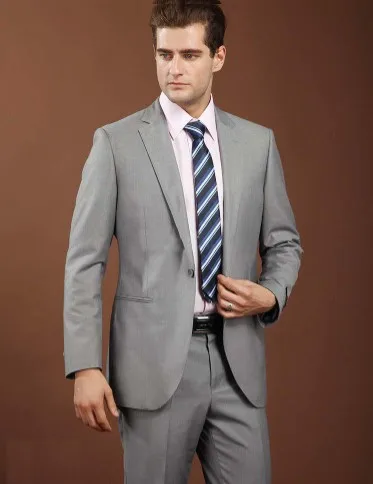 

Ash Grey Wedding Suits For Men Three Piece Groom Suit Custom Made, Tailored Gray Wedding Tuxedo Smoking/Business Suits
