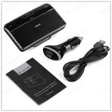 Music Receiver Dragging Sun Visor Intercom System Bluetooth Hands-Free Kit Bluetooth V4.0+EDR Car Styling Noise Cancellation