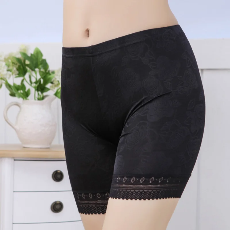 Шорты безопасности штаны Кружева бесшовные мягкие и удобные хлопок Материал боксер безопасные штаны для женщин Pantiesant для женщин трусики
