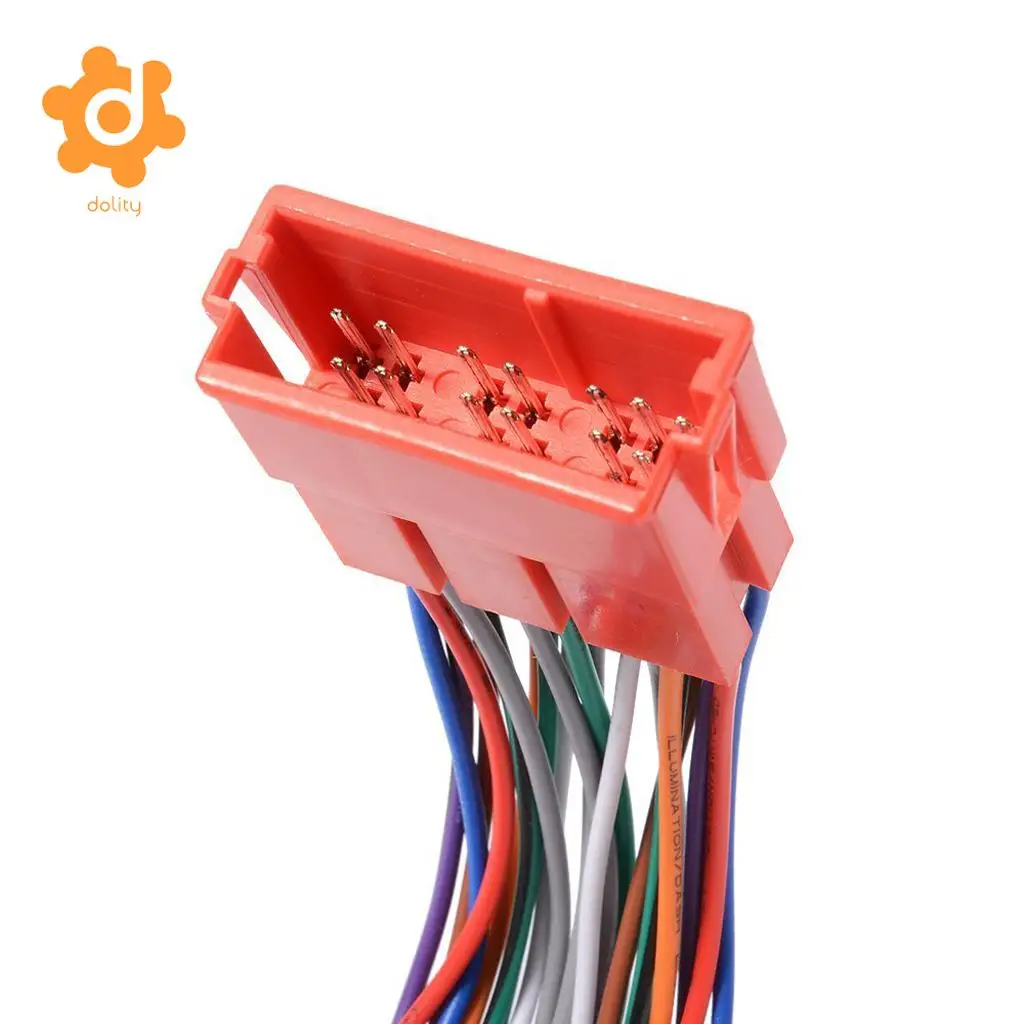 Mini ISO 20Pin Plug Extension CD Harness Cable Adapter for VW Audi A2 A3 A4