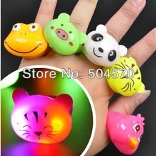 20 шт./лот светящийся Мультфильм светящийся палец кольца мягкие вечерние люминесцентное кольцо свет дети/События/вечерние световые принадлежности сувениры