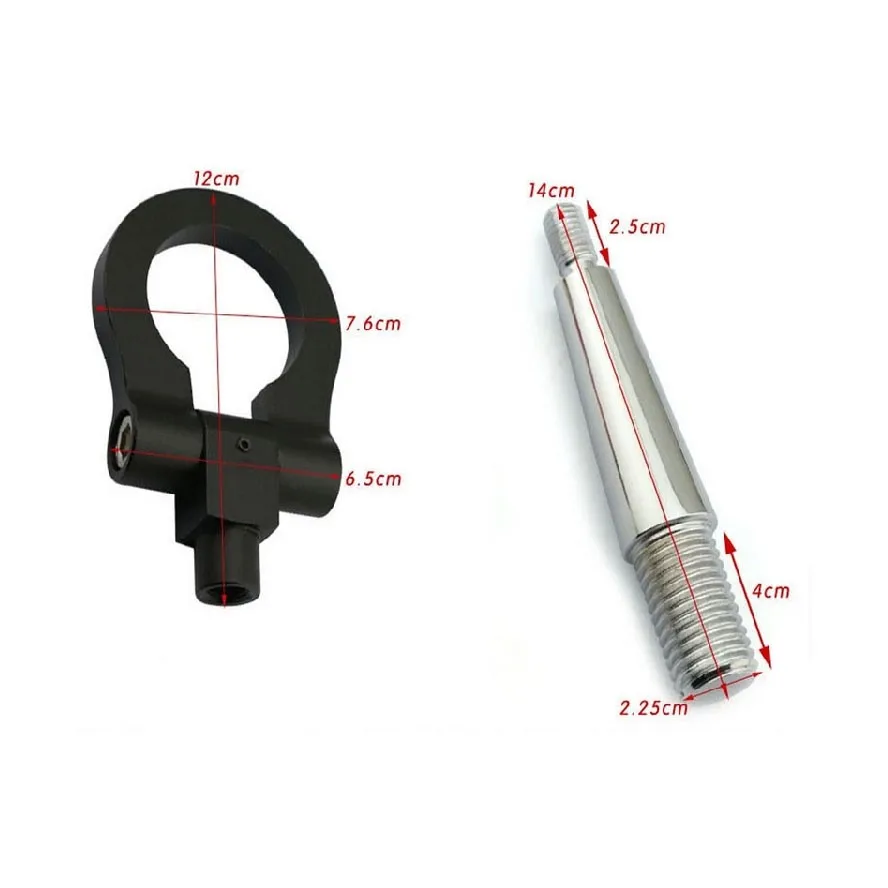 1 шт. Алюминиевый винт гоночный ЧПУ буксировочный крюк передний задний для Mitsubishi Lancer Evo EX 2008- Аксессуары для стайлинга автомобилей