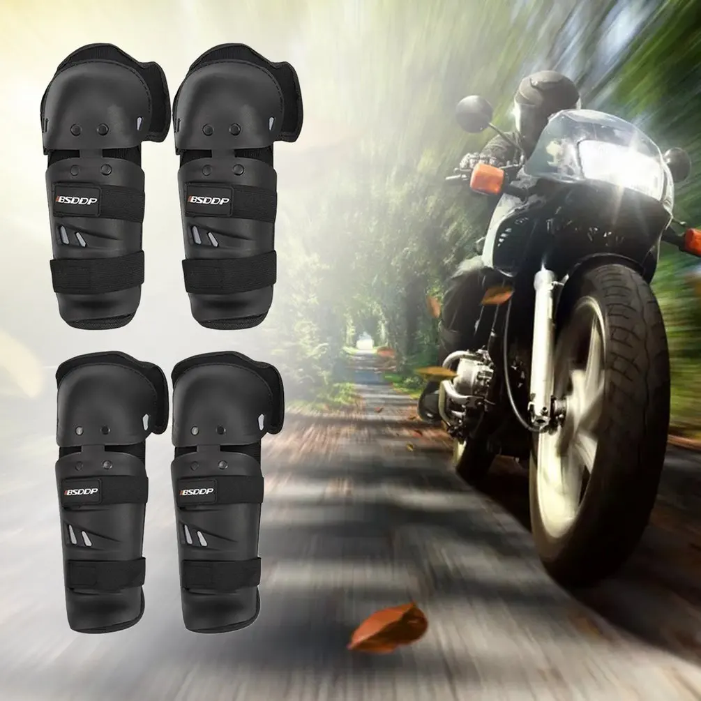 

BSDDP 4Pcs Drop Resistant Elbow Pads Kneepads Set Motorcycle Protectors Off-Road Elbow & Knee Protective Gear Set