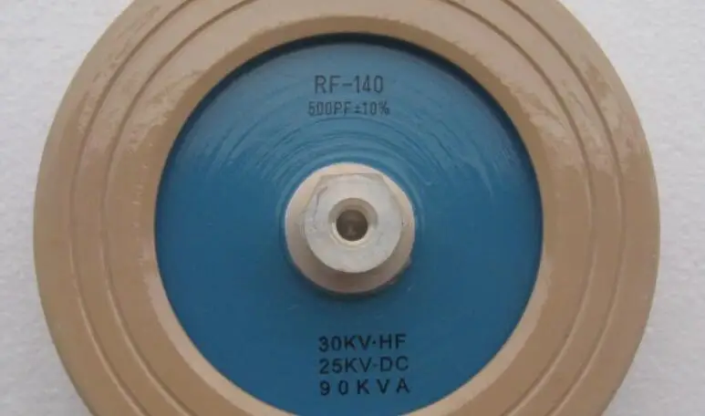 

RF-140 500PF 30KVHF 25KVDC 90KVA high frequency machine high frequency high voltage ceramic ceramic dielectric capacitor