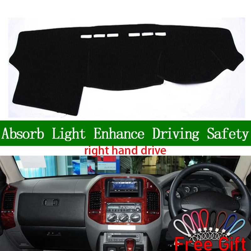 Для Mitsubishi Pajero Montero V77 V75 v73 2000 2001 2002-2006 крышка приборной панели правого привода