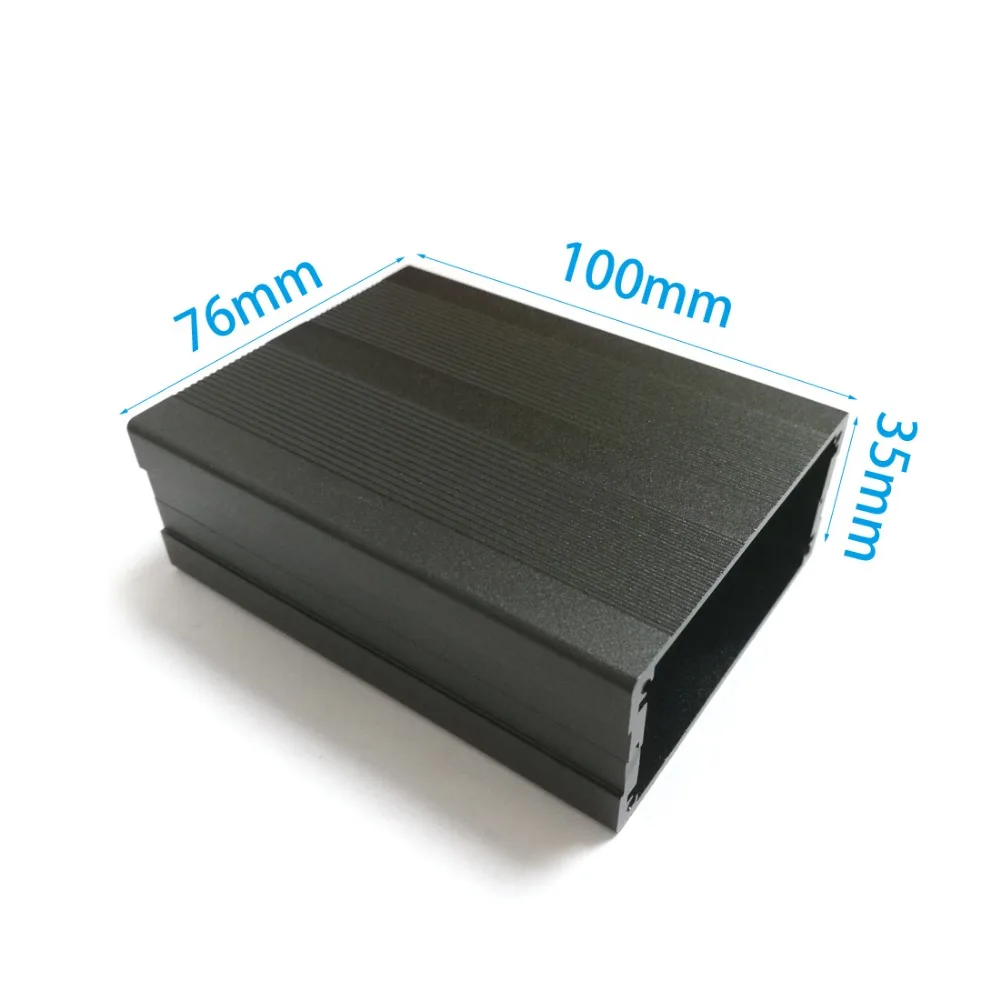 

Aluminum PCB Instrument Box Enclosure Electronic Project Case wall mounting panel box DIY -76x35x100mm
