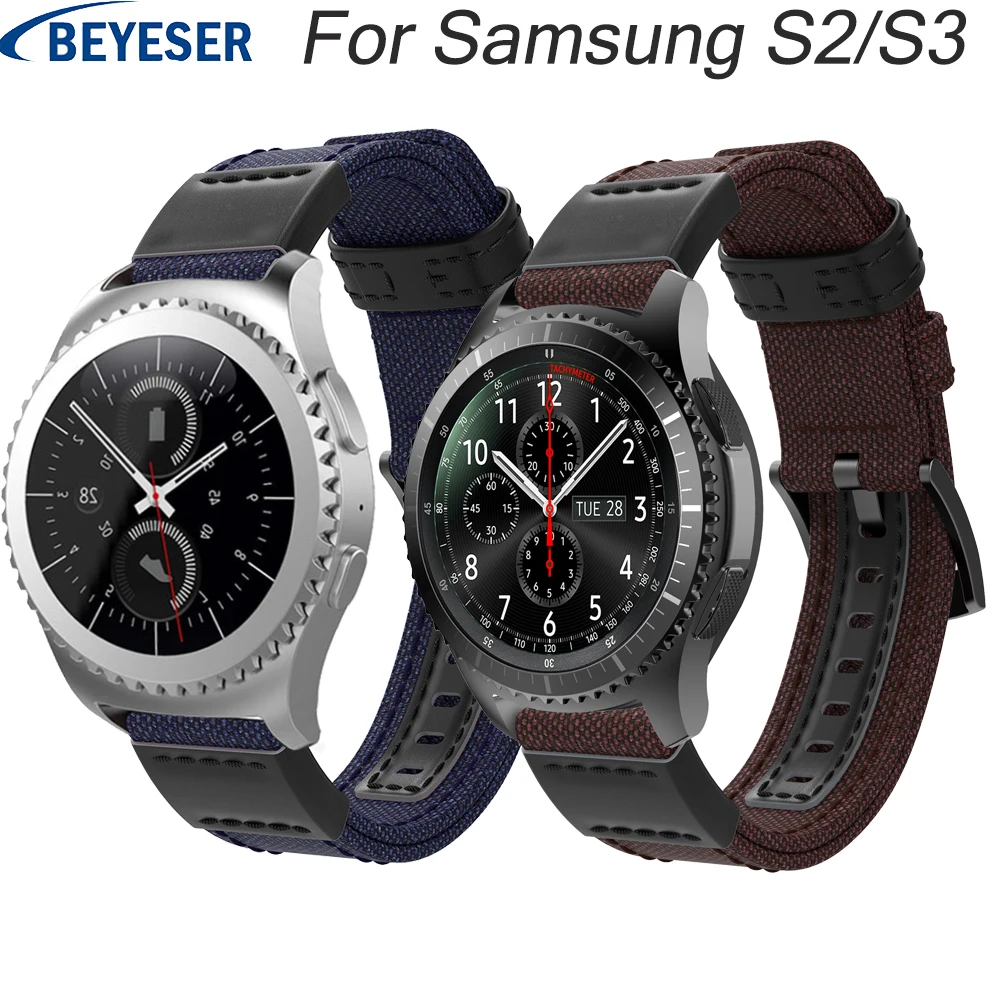 Ремешок на запястье для Samsung Gear S2 S3 Frontier спортивный браслет galaxy watch active 2 40 42 46 мм 20 22