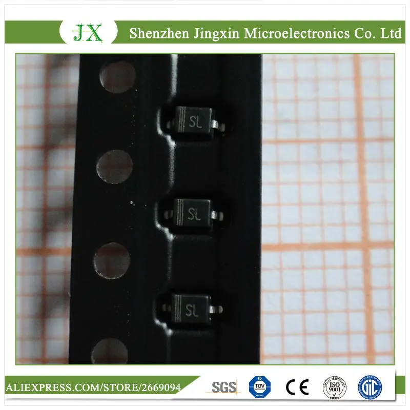 200 шт. B5819WS 1N5819WS SOD-323 маркировочный SL Шоттки Барьерный Диод 40 в 1A SMD IN5819WS SOD323 |