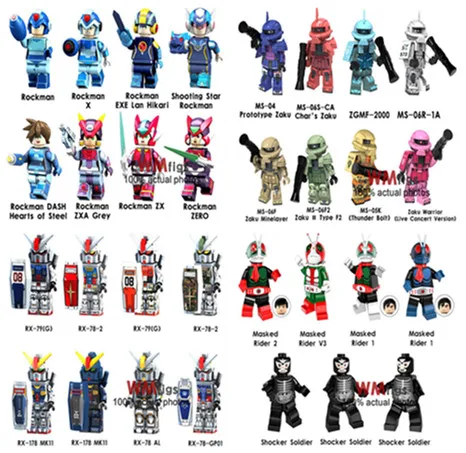 

1 set of/Anime Series Guandam Dragon Ball Adventure Time Sailor Moon Bricks Building Blocks Toys for Children Gifts