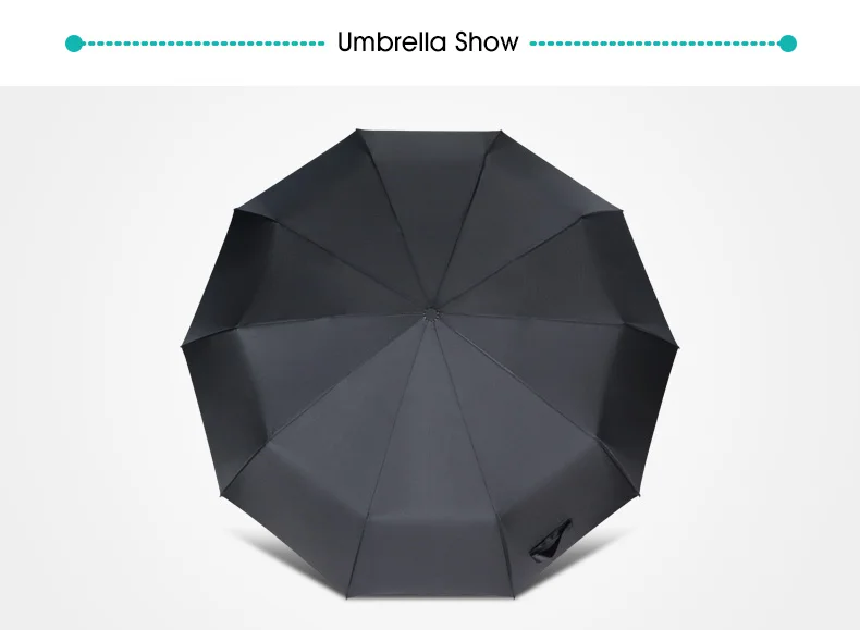 Ветрозащитный автоматический 3 складной зонт от дождя Женский 10 ребер алюминиевый сплав зонты для мужчин бизнес темная сетка ручка Paraguas