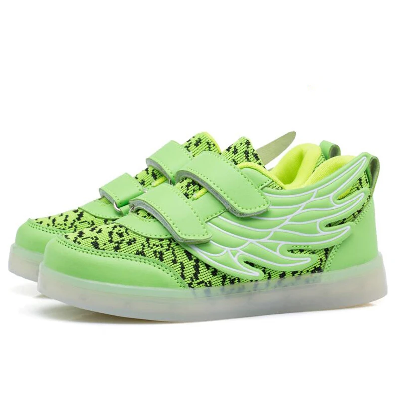 

2017 Children Shoes With Light Tenis Infantil Kids Sneakers Lights Usb Charging For Shoes Girl Glowing Tenis De Infantil