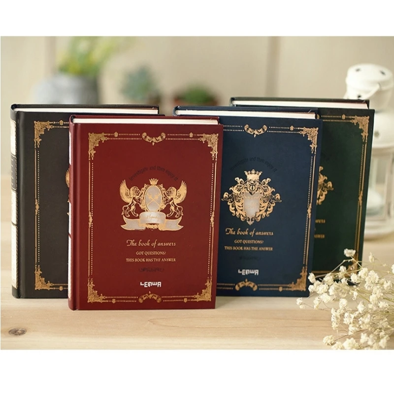 

Creative kawaii Book of Answers notebook blank books for writing diary filofax sketch book travelers notebook hard copybook gift
