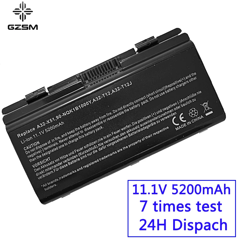 Цена Gzsm ноутбук батарея T12C для Asus T12Er T12Fg T12Jg T12Ug X51H X51L X51R X51RL X58 X58C X58L X58Le A31 T12 A32 T12 X51 батарея