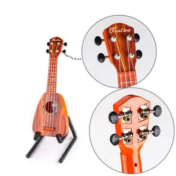 

17 inch Ukulele Hawaiian Guitars Triangle Plastic 4 Strings Mini Hawaii Guitar Ukulele Instruments for Children Kids Beginners