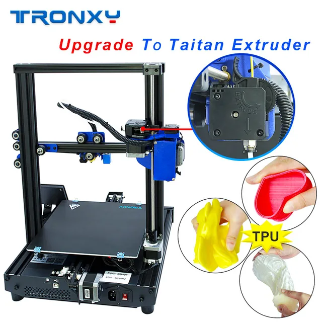 Special Price NEW ARRIVAL TRONXY 3D Printer XY-2 Pro Upgraded XY-2 Resume Power Failure Printing DIY KIT Power Supply Print TPU