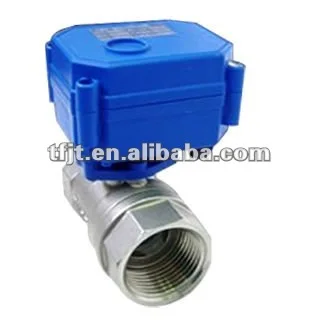 

DN8 DN10 DN15 DN20 CWX-15Q 1.5nm 3s electric ball valve SS304 BSP NPT reduced bore female-female CR02 CR03 CR04 ADC9-24V