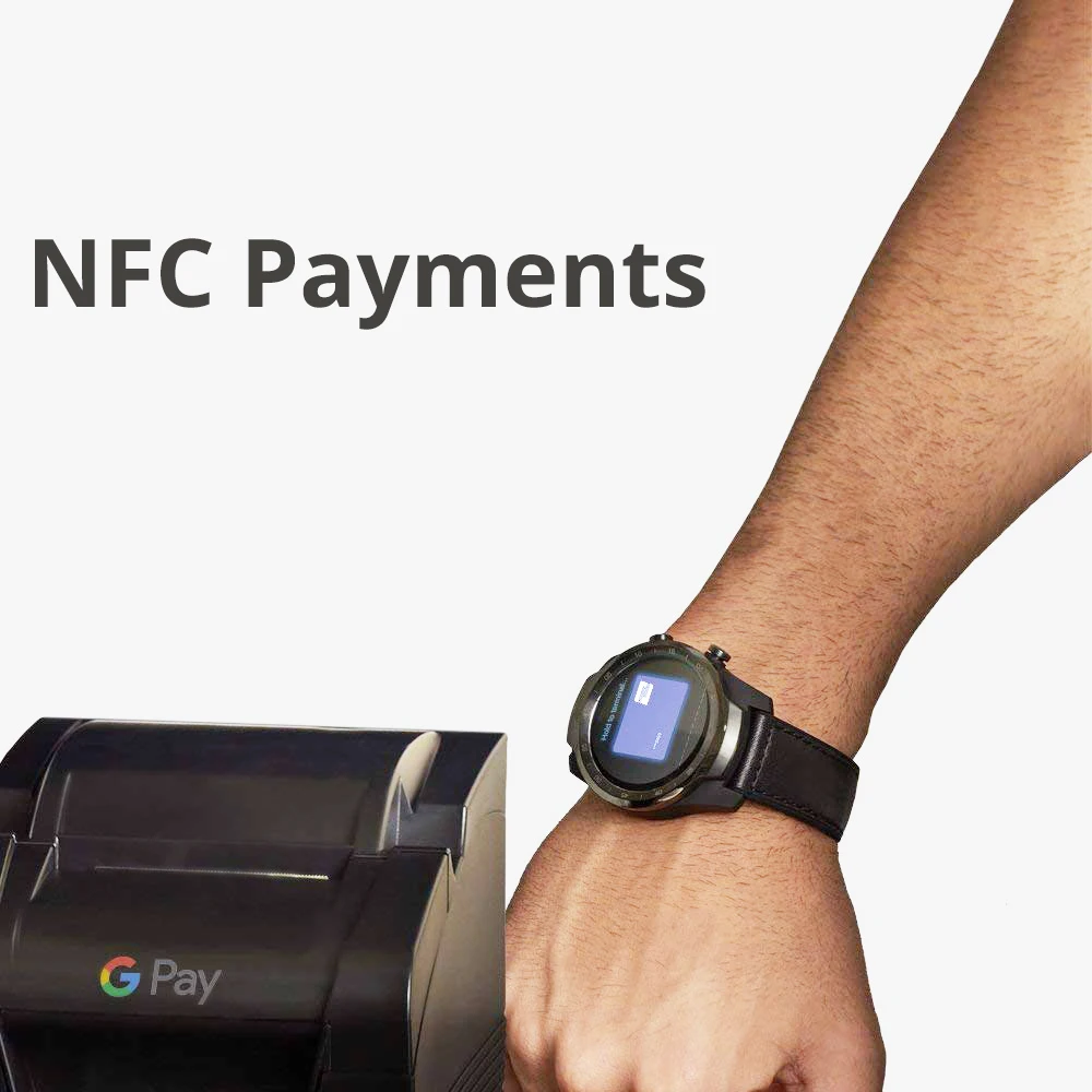 Global Ticwatch PRO Android носить NFC Google Pay gps Смарт часы IP68 Водонепроницаемый AMOLED дисплей smartwatchs для мужчин