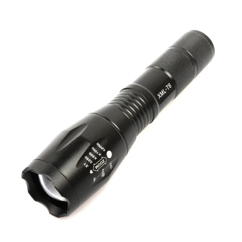 

Rechargeable Li-ion battery LED Bright light Flashlight Tactical Flash light T6/L2 5 Model Zoomable Torch For Outdoor