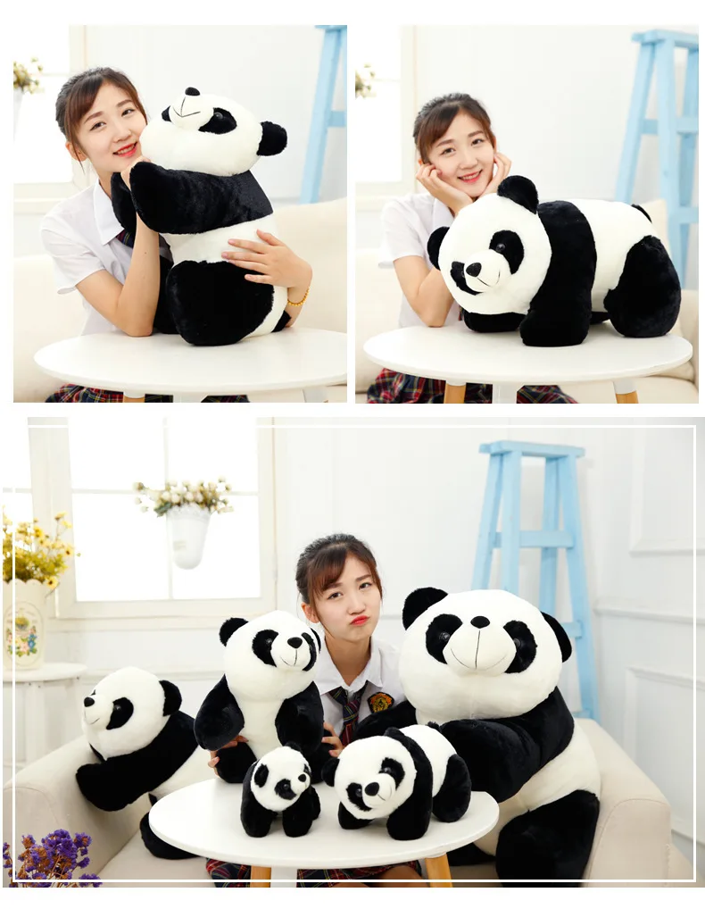 Cute Panda Simulation Stuff Animal Plush Toy Dolls Baby Girls Birthday Gifts