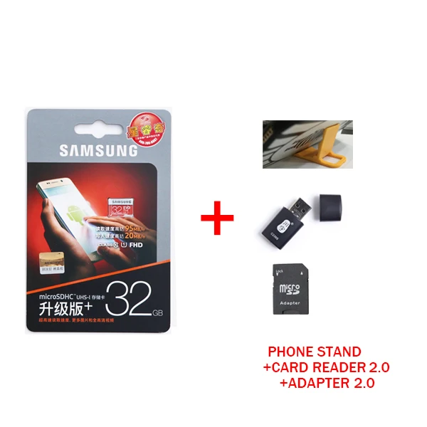 SAMSUNG EVO+ карта памяти 128 ГБ/64 Гб/SDXC 32 ГБ/16 ГБ/SDHC Micro SD/TF 80 МБ/с./с класс 10 флэш-карты памяти - Емкость: 32GB series 4