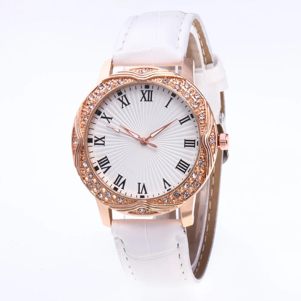 

quartz watch ladies leather watch fashion romantic woman luxury diamond Relogio Faminino zegarek damski