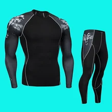 Мужские компрессы кальсоны зимнее Термобелье Базовый Слой Комплект зимняя тренировочная одежда для бега мужская тренировочная одежда комплект одежды для тренировок S-4XL