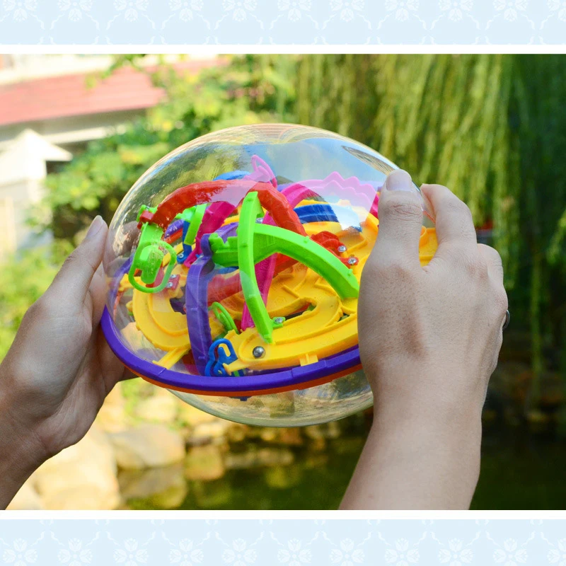

3D Ball Maze Cube Puzzle Labyrinth Magical Intellect Maze Ball Perplexus Ball Children Educational Games Toys 209 Steps