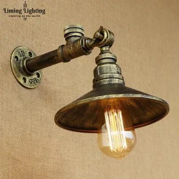 

Retro Loft Style Antique Water Pipe Lamp Industrial Edison Wall Sconce Iron Vintage Wall Sconce Wall Lights Fixtures Lighting