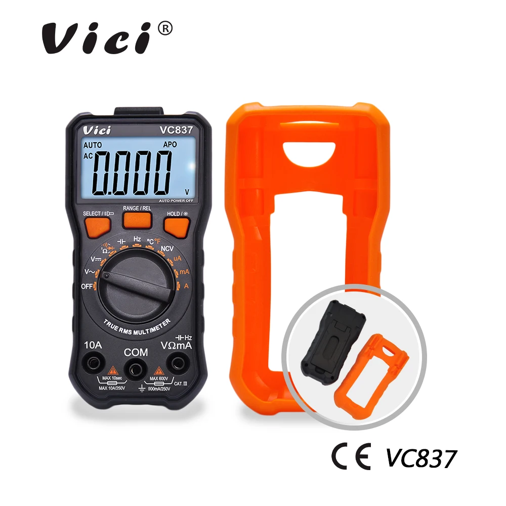 Цифровой мультиметр M149 Vici VC837 DMM True RMS 3 5/6 Автоматический диапазон Емкость