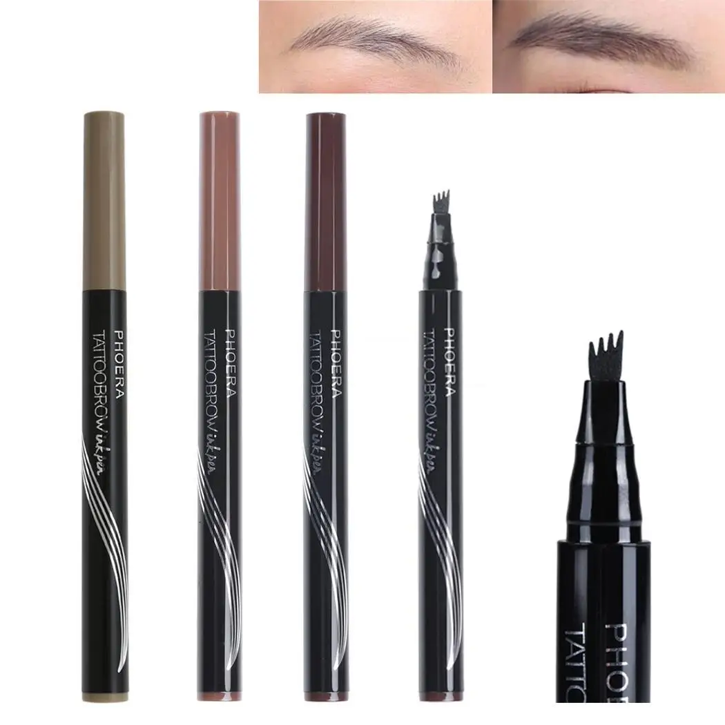 

1pcs pencil waterproof makeup eyebrow pencil ultra-fine four-piece travel set quick-drying eyebrow pencil