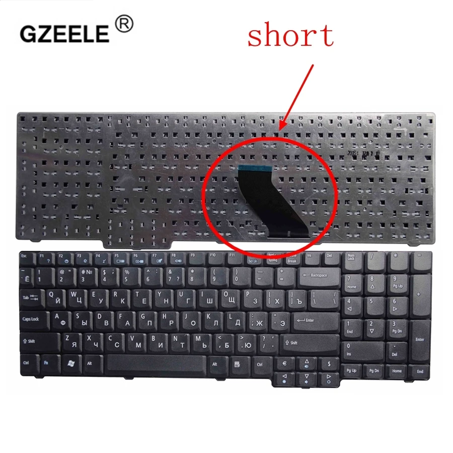 

Russian Laptop keyboard FOR ACER 9400 9300 7720Z 7710 6530G 9410 5737 7100 8930 5235 8530 8730G RU BLACK
