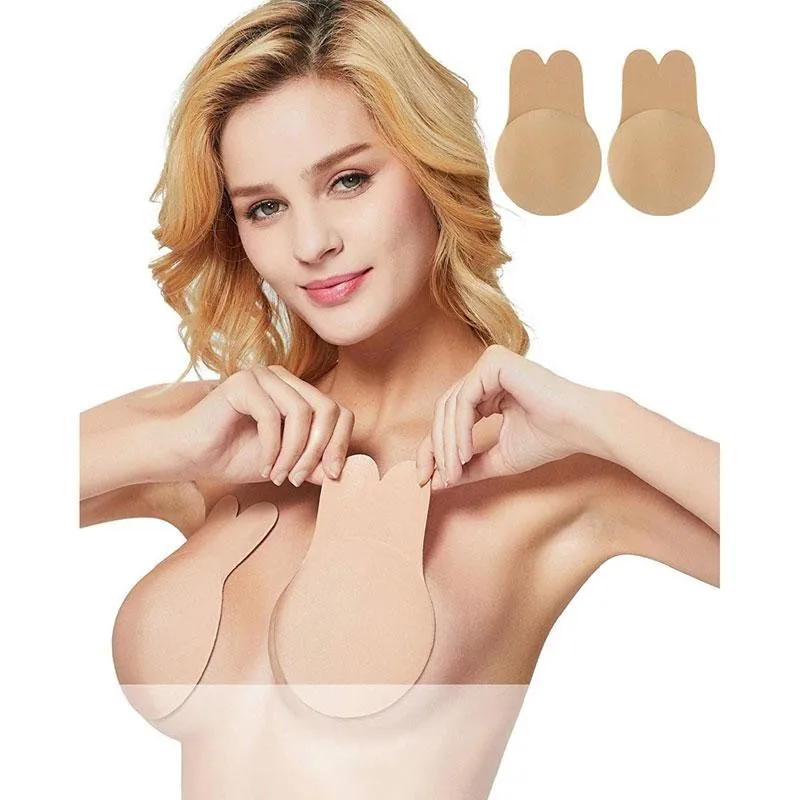 

Reusable Covers Petals Women Invisible Brassy Tape Breast Lifting Bra Silicone Nipple Pasties Cups Adhesive