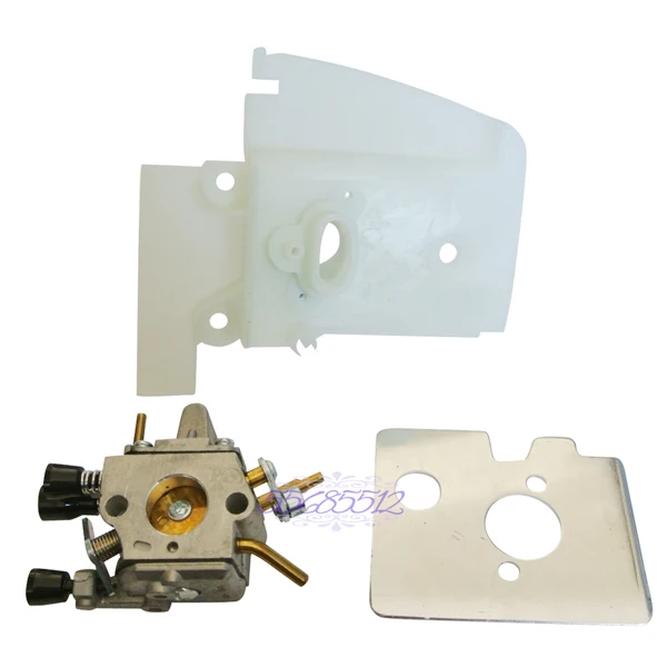 Carby Heat Shield Carburetor W/ Housing Mounting Plate For STIHL FS200