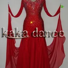 Конкурс танцевальный зал классические танец платье( каждый цвет, Ecah размер)- KAKA-B121