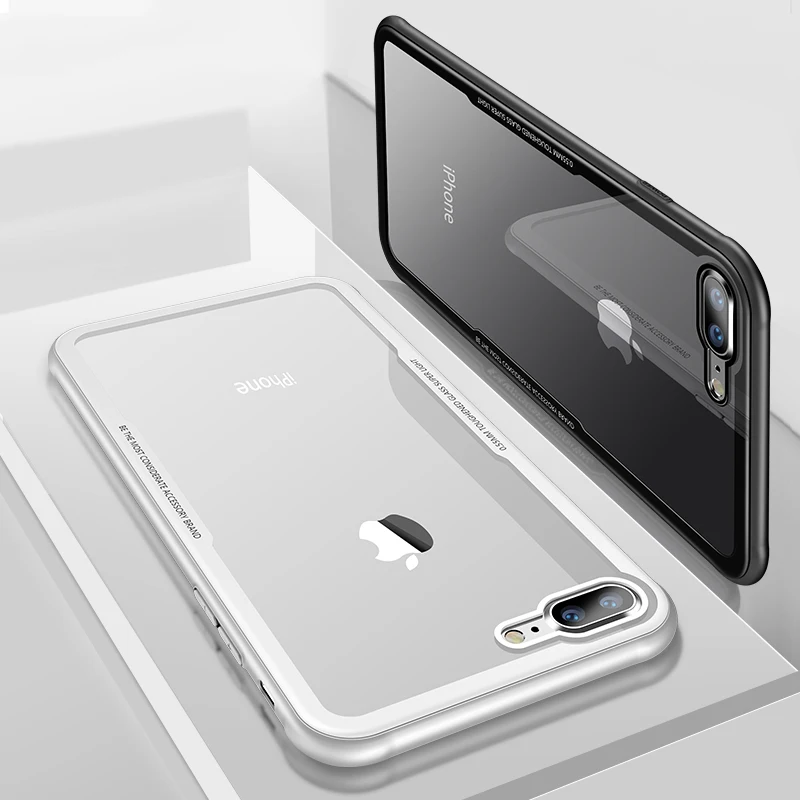 Чехол из закаленного стекла для iPhone X 8 7 6 s Plus прозрачный чехол с полным покрытием