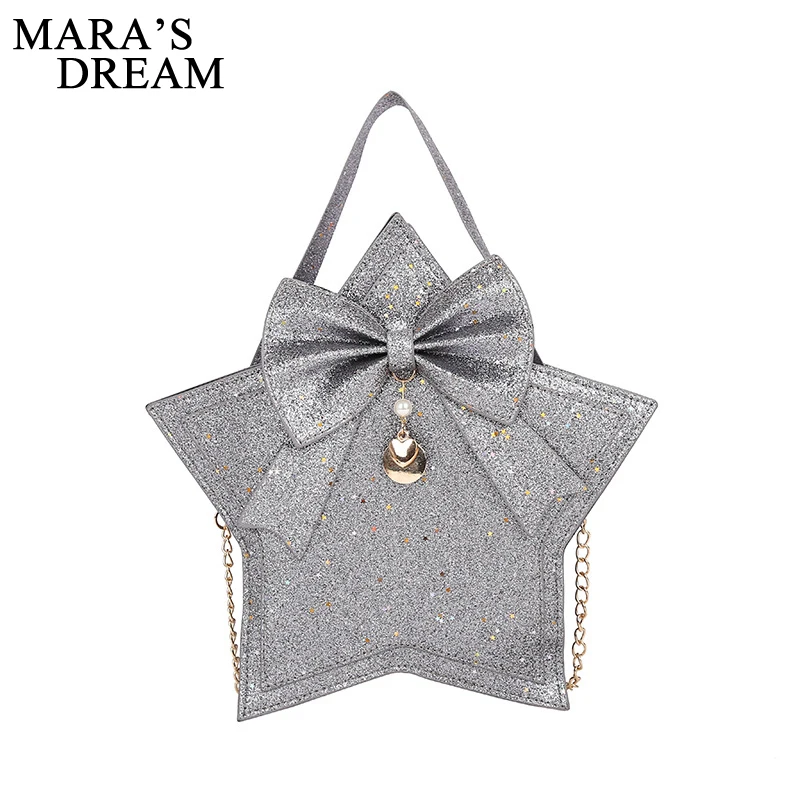 Сумка Mara's Dream женская с блестящими блестками мессенджер из искусственной кожи