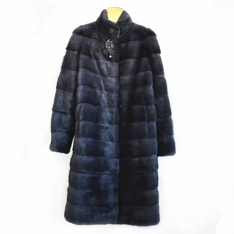 Leather grass mink fur coat mink leather jacket ladies warm fashion ...