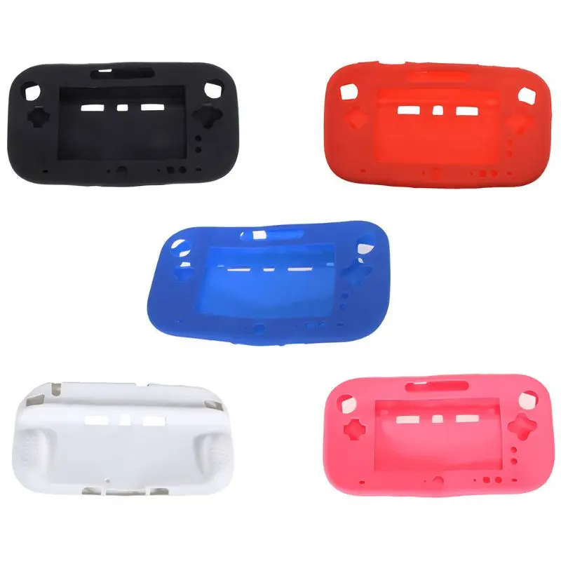 

Soft Silicone Sleeve Skin Dustproof Protective Cover Case Accessories for Nintendo Wii U Gamepad Controller