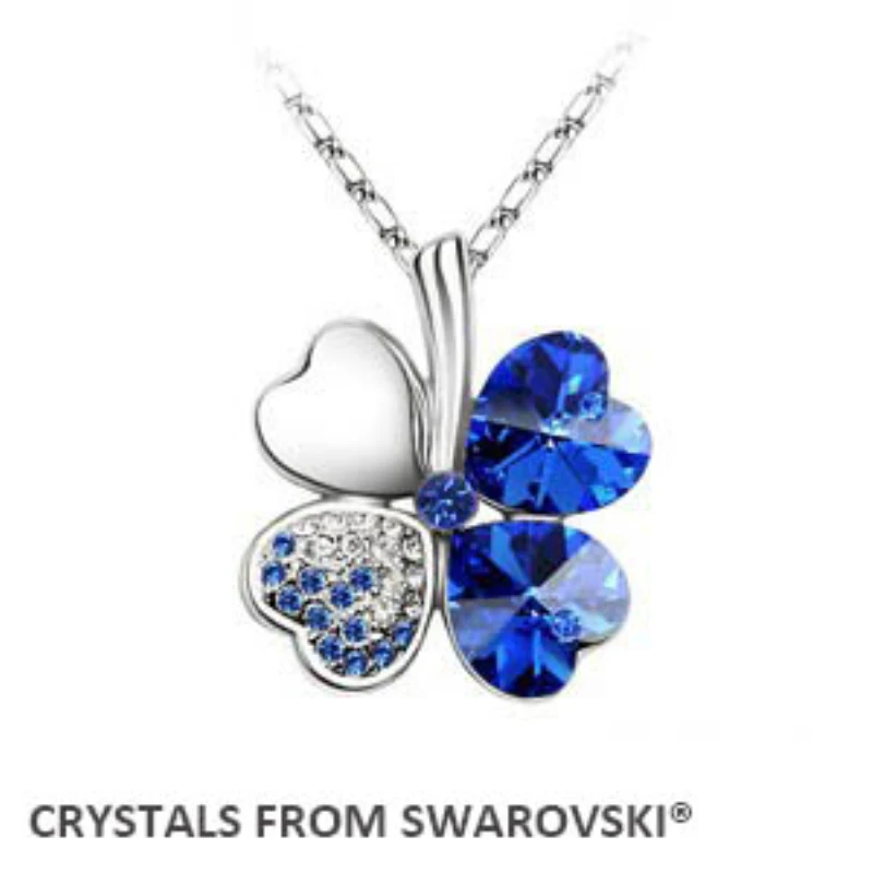 2019 летнее Стильное классическое ожерелье клевера с кристаллами от Swarovski