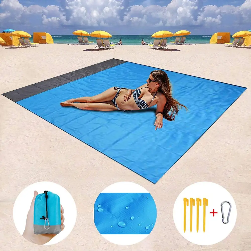 

2M*1.4M Waterproof Beach Blanket Outdoor Portable Picnic Mat Camping Ground Mat Mattress Outdoor Camping Picnic Mat blanket