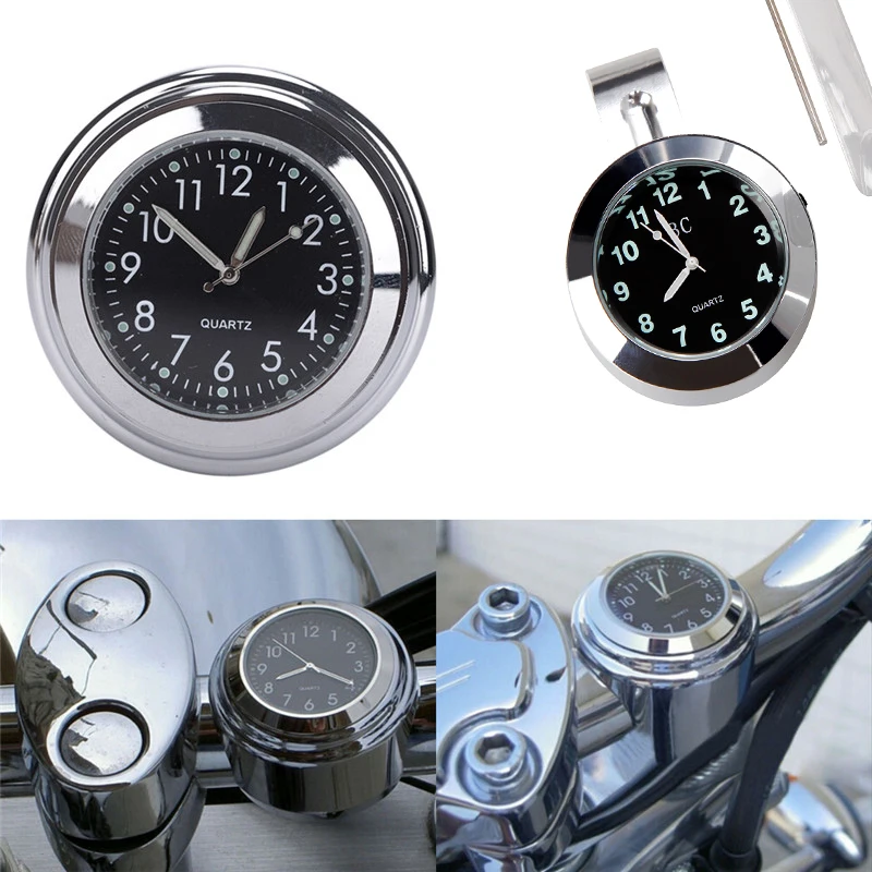 High-Quality-1Pc-7-8-1-Waterproof-Motorcycle-Handlebar-Mount-Black-Dial-Clock-Thermometer-Temp