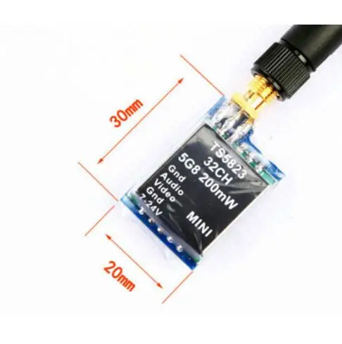 TS5823 5 8G 200 мВт 32CH FPV мини беспроводной модуль передатчика AV RC|rc fpv|rc transmitter modulerc module |