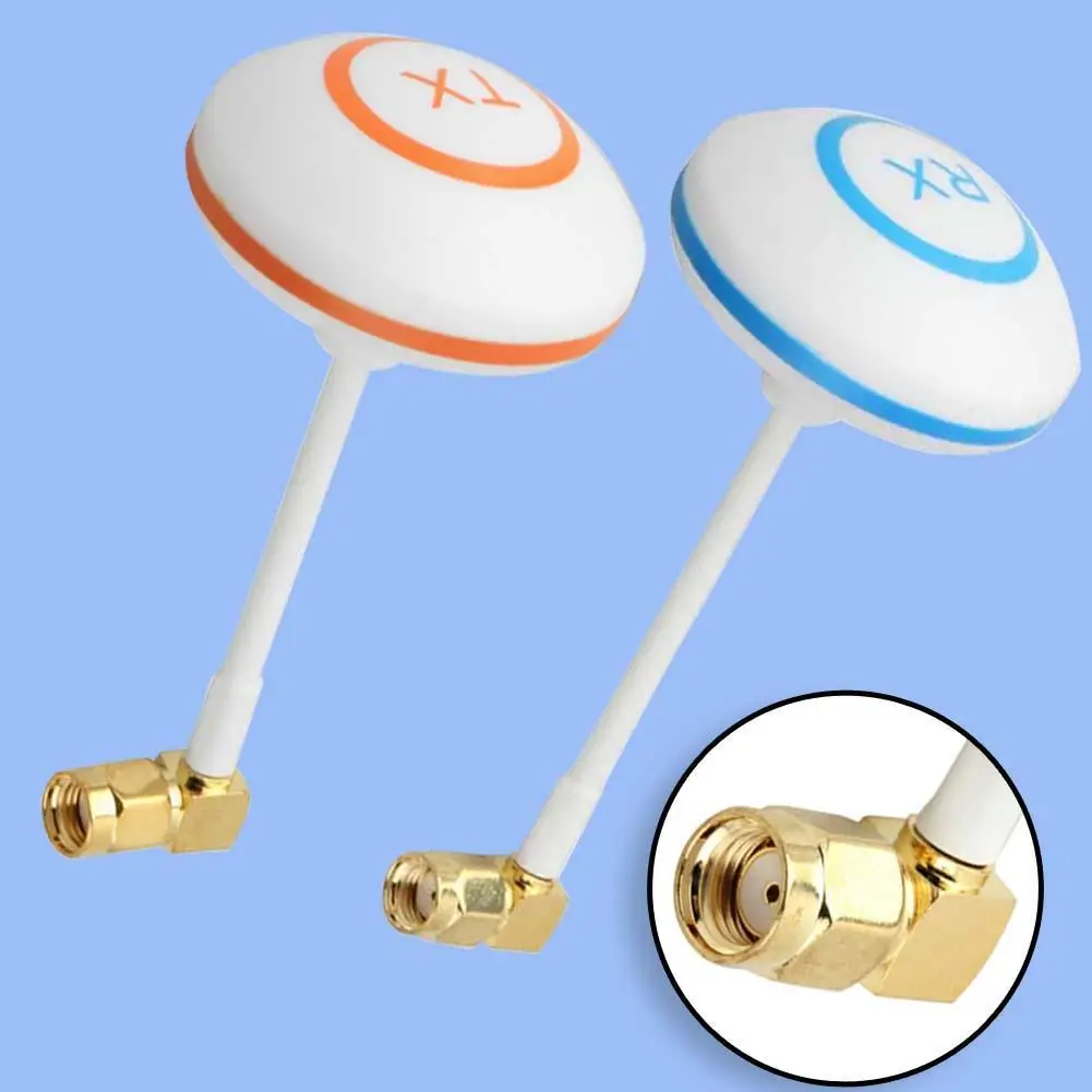 

5.8G Circular Bent Inner Bore Mushroom Antenna SMA Tx/Rx for FPV Multicopter